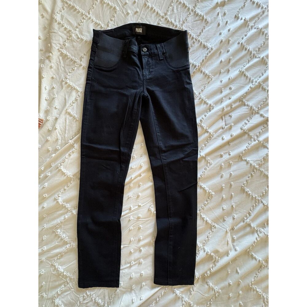 PAIGE Verdugo Ultra Skinny Black Stretch Pull On Jeans 26